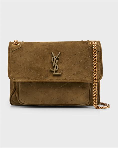 ysl niki bah suede black|neiman marcus YSL niki.